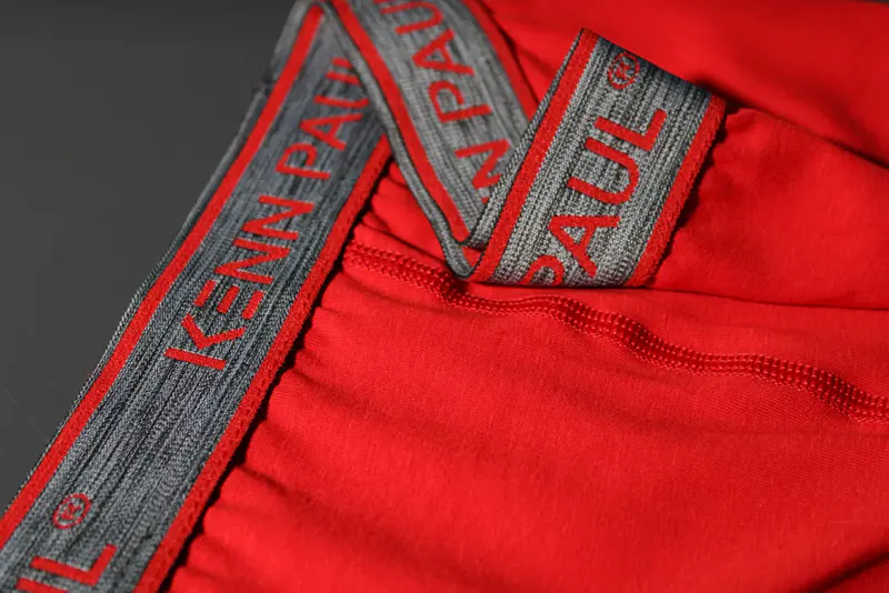 Kenn Paul Kırmızı Erkek Düz Pamuklu Lüks Boxer Yumuşak Kumaş