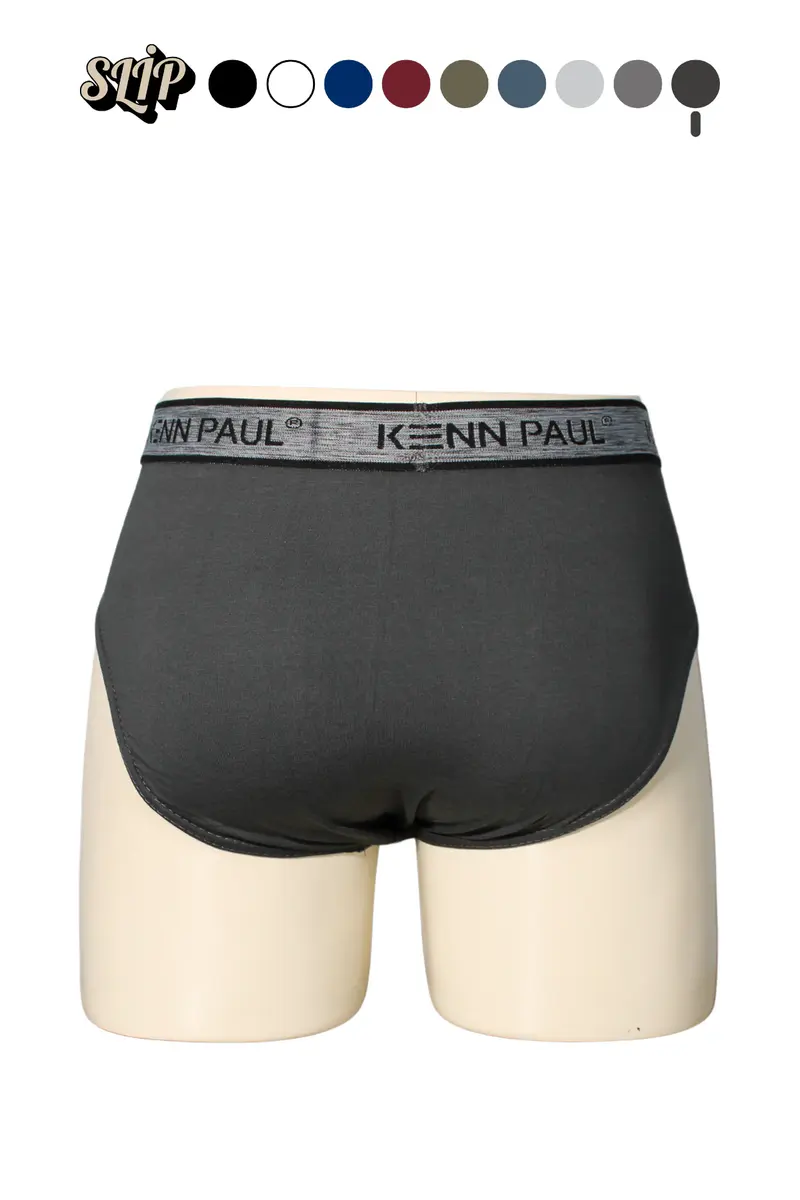Kenn Paul Erkek Düz Pamuklu Füme Boxer | Slip Boxer