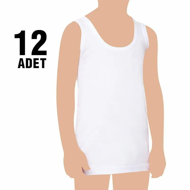 Seher Yıldızı Seher 0036 Erkek Çocuk Penye Atlet 12'li