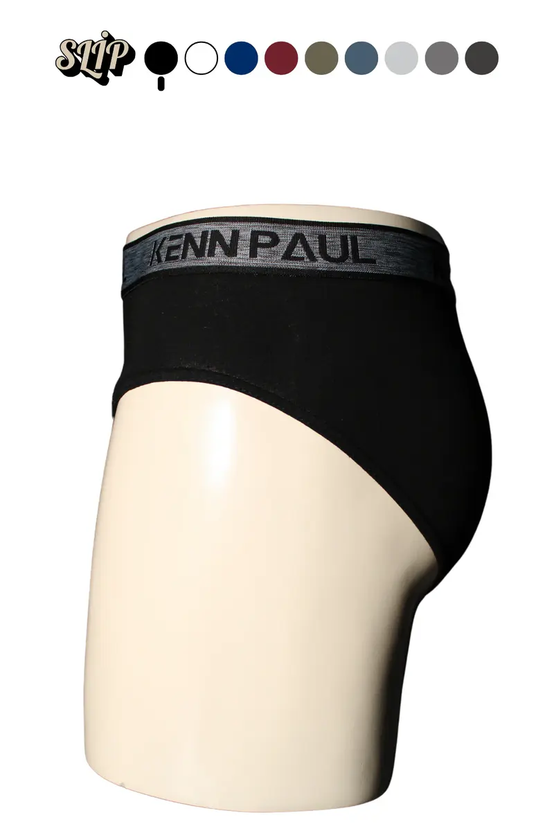 Kenn Paul 10'lu Erkek Düz Pamuklu Siyah Boxer | Slip Boxer