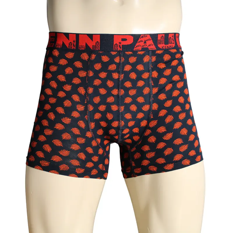 Kenn Paul Erkek Desenli Pamuklu Lüks Boxer | Yumuşak Kumaş | Rahat Boxer