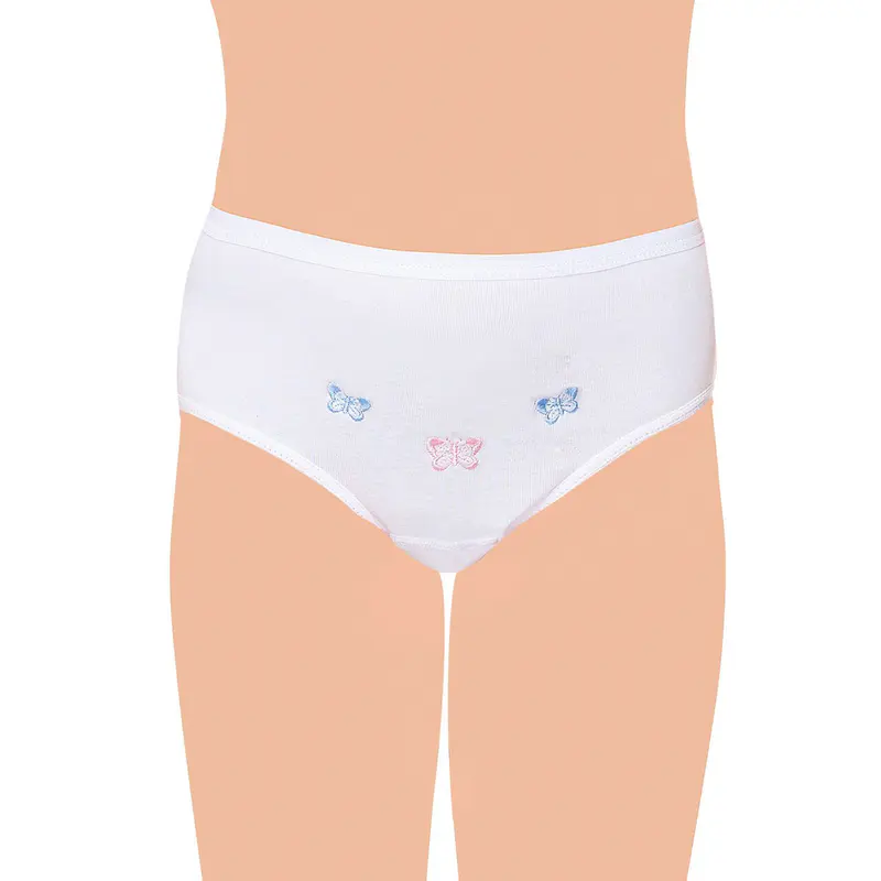 Tutku Tutku 0821 Kız Çocuk İşlemeli Slip Külot 12'li
