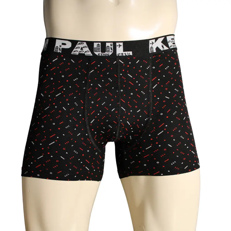 Kenn Paul Erkek Desenli Pamuklu Lüks Boxer | Yumuşak Kumaş | Rahat Boxer