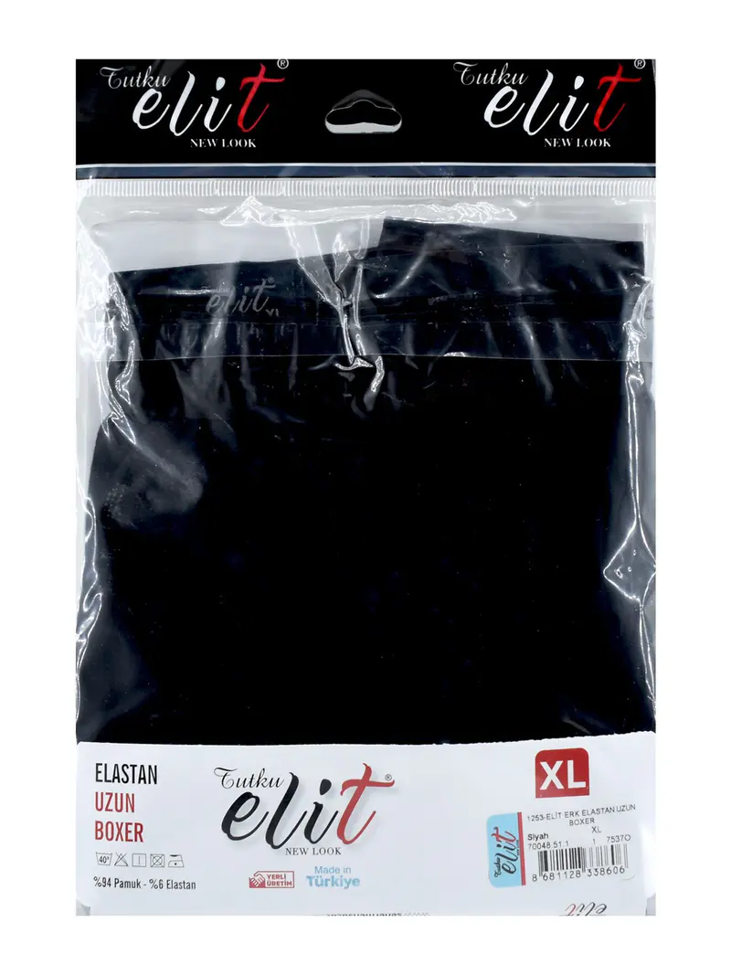 Tutku Tutku Elit 1253 Erkek Elestan Uzun Boxer