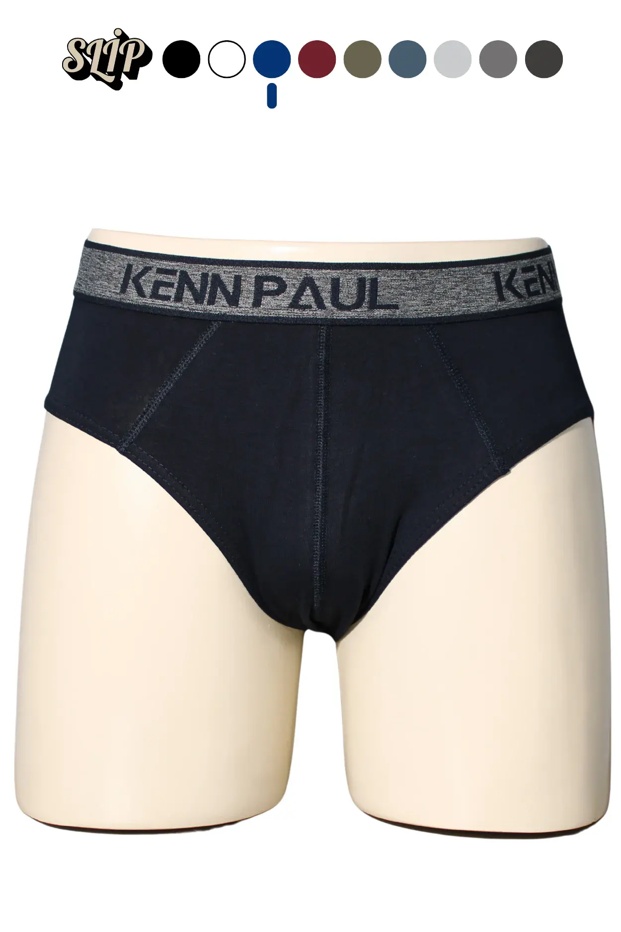 Kenn Paul Erkek Düz Pamuklu Lacivert Boxer | Slip Boxer