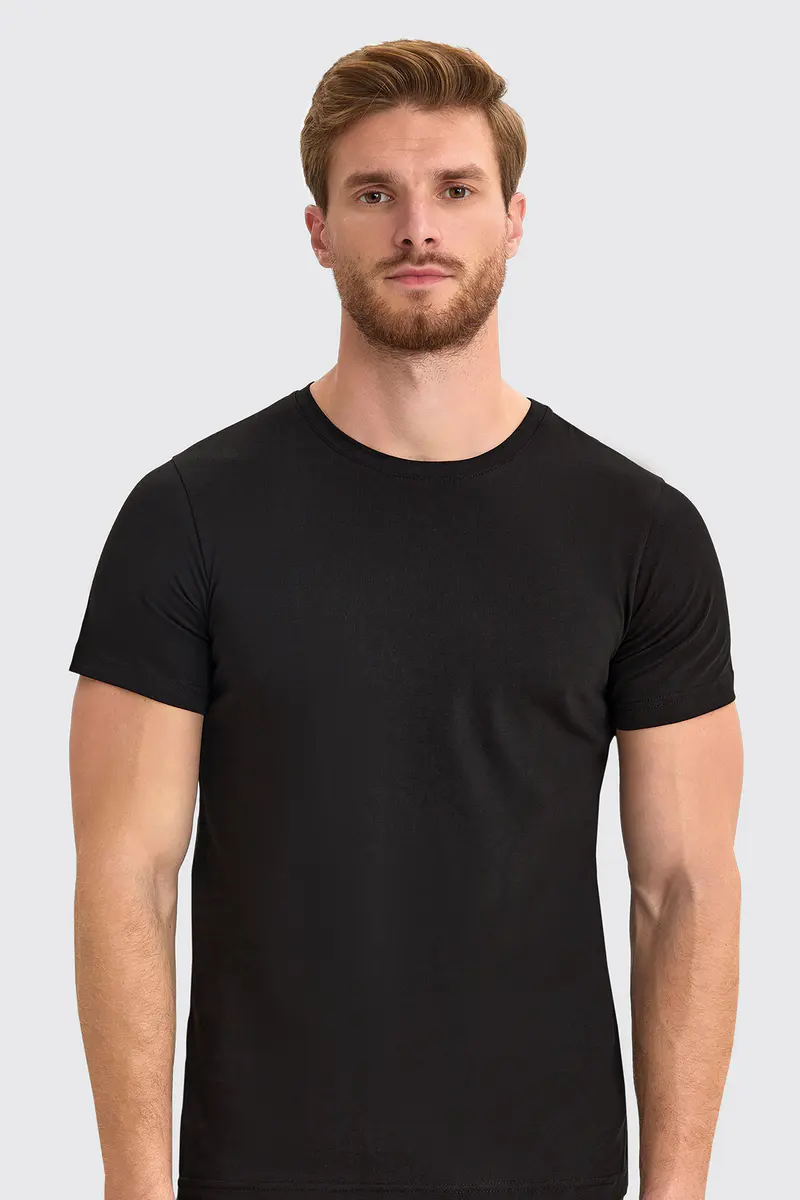 Berrak Berrak 4097 Erkek T-Shirt — Siyah