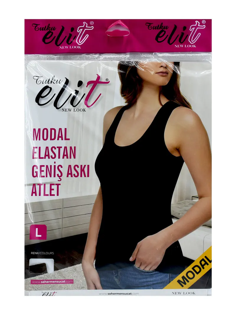 Tutku Tutku Elit 2002 Modal Elestan Bayan Geniş Askılı Atlet