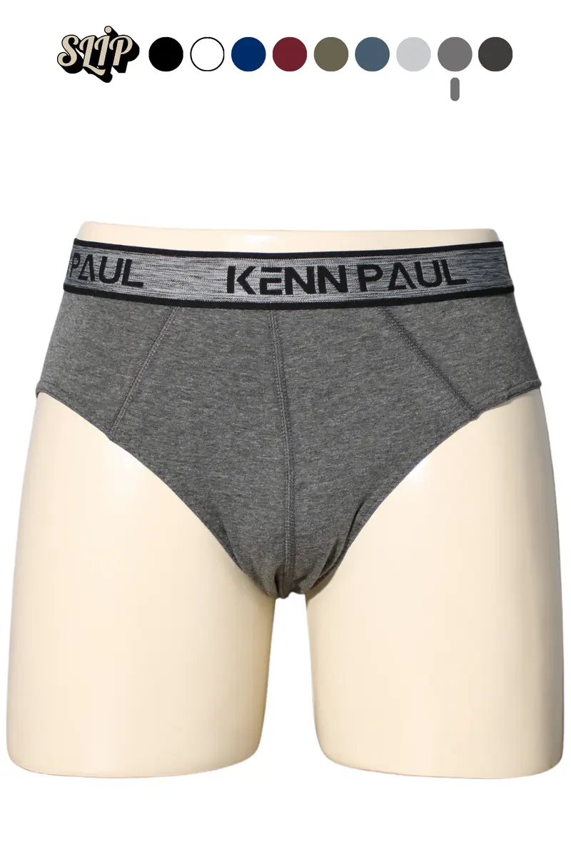 Kenn Paul 3'lü Erkek Düz Pamuklu Koyu Renk Boxer | Slip Boxer