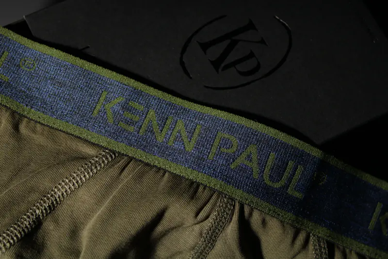 Kenn Paul Erkek Düz Pamuklu Haki Boxer | Slip Boxer