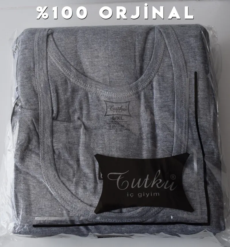 Tutku Tutku 0102 Erkek Renkli Ribana Atlet 6'lı