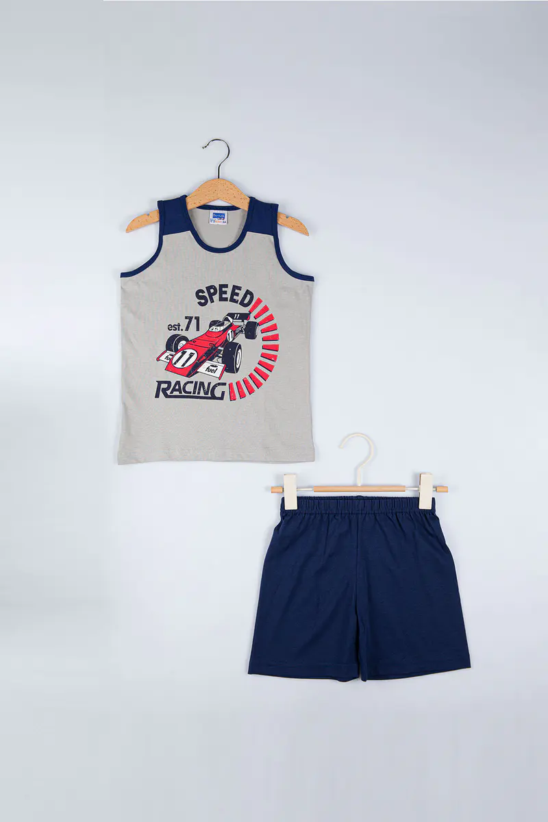 Berrak Berrak 5369 Erkek Çocuk Boxer Takım — Gri