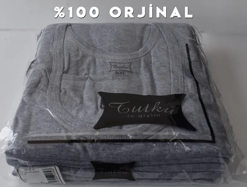 Tutku Tutku 0102 Erkek Renkli Ribana Atlet 6'lı