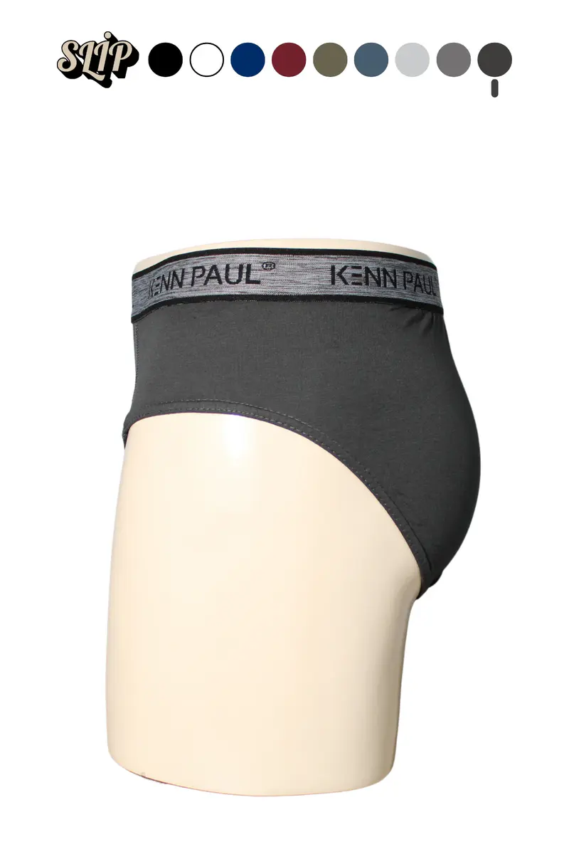 Kenn Paul Erkek Düz Pamuklu Füme Boxer | Slip Boxer