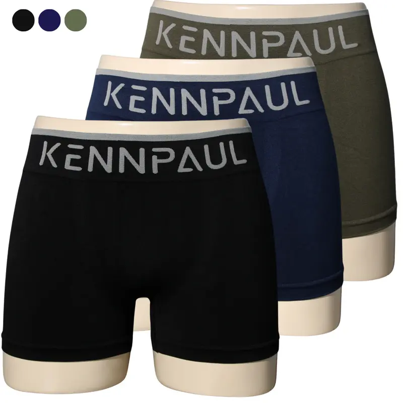 Kenn Paul 3'lü Dikişsiz Mikro Kumaş Boxer | Serin, Hafif ve Esnek Konfor