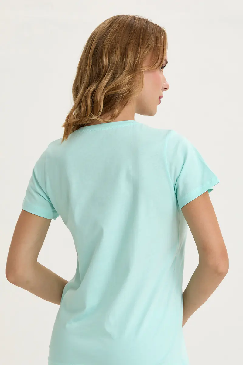 Berrak Berrak 8133 Kadın T-Shirt — Mint