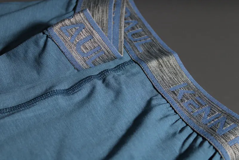 Kenn Paul S->6XL Erkek İndigo Düz Pamuklu Lüks Boxer Dayanıklı Kumaş