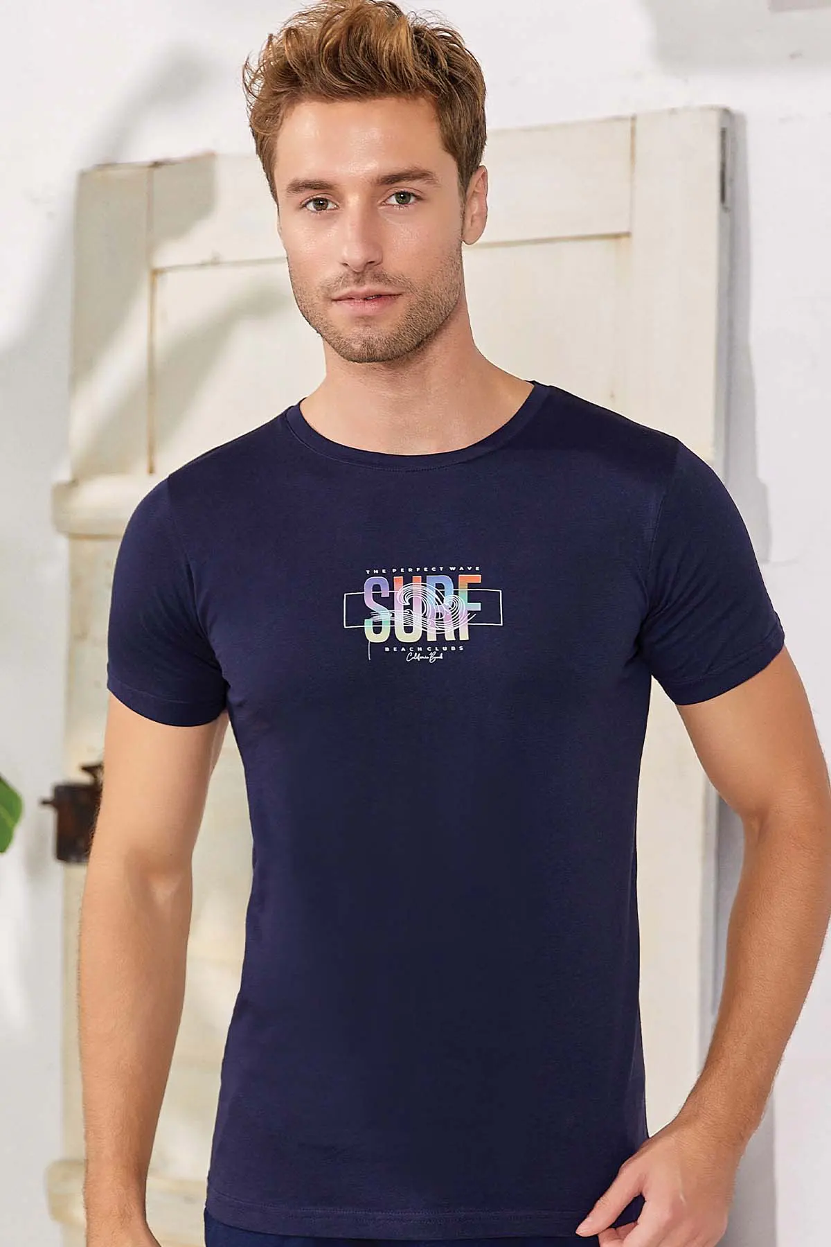 Berrak Berrak 4107 Erkek T-Shirt — Lacivert