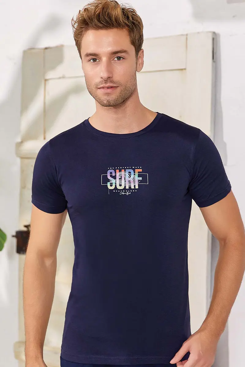 Berrak Berrak 4107 Erkek T-Shirt — Lacivert