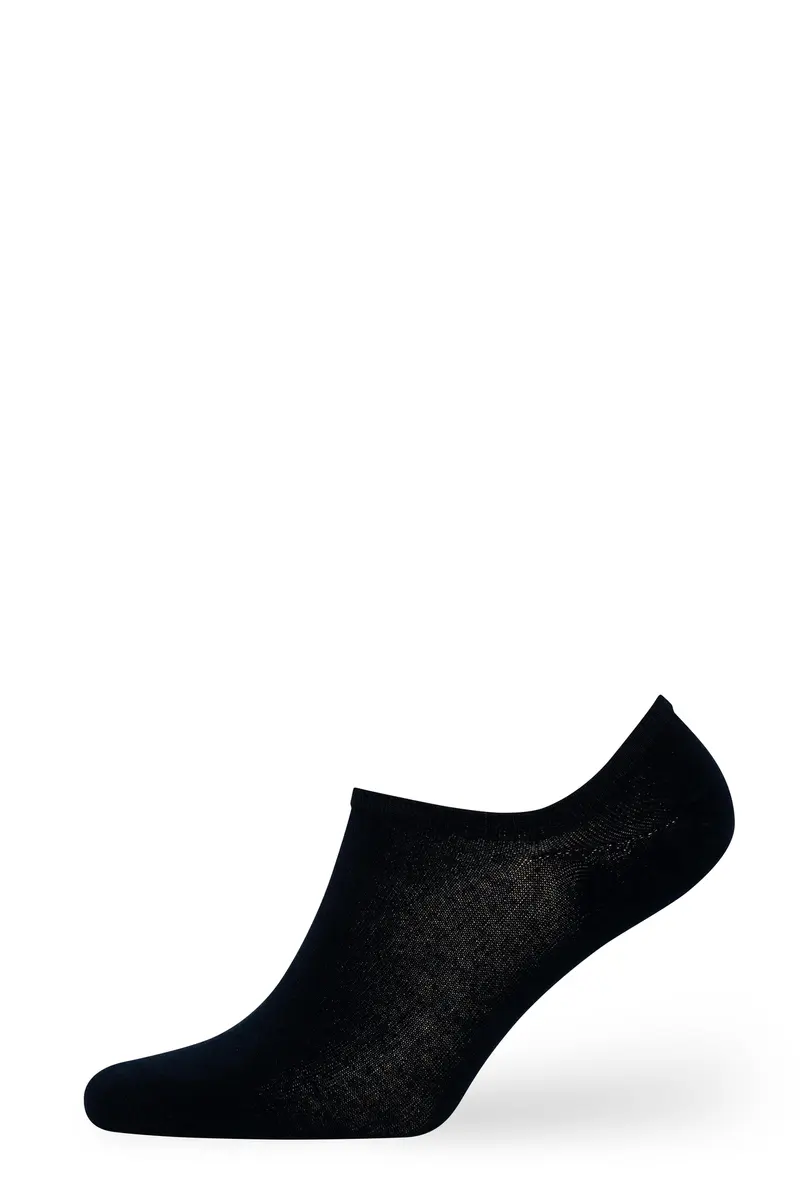Dündar Çorap 4 Mevsim 12'li Unisex Bambu Sneaker 36-40 Çorap — Siyah