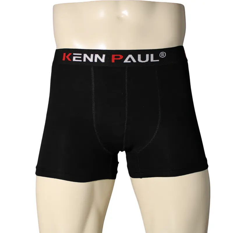 Kenn Paul Erkek Siyah Premium Bambu Boxer |Yumuşak Kumaş| Modern Boxer