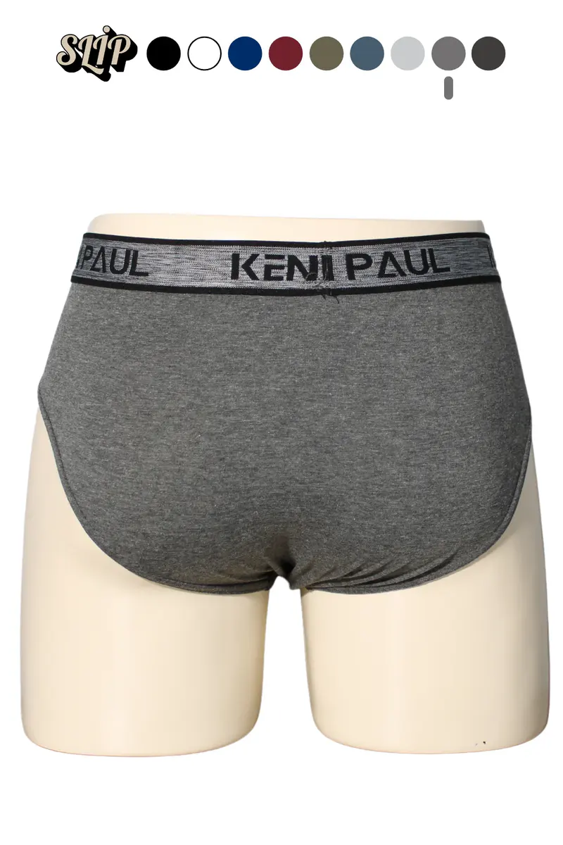 Kenn Paul Erkek Düz Pamuklu Antrasit Boxer | Slip Boxer