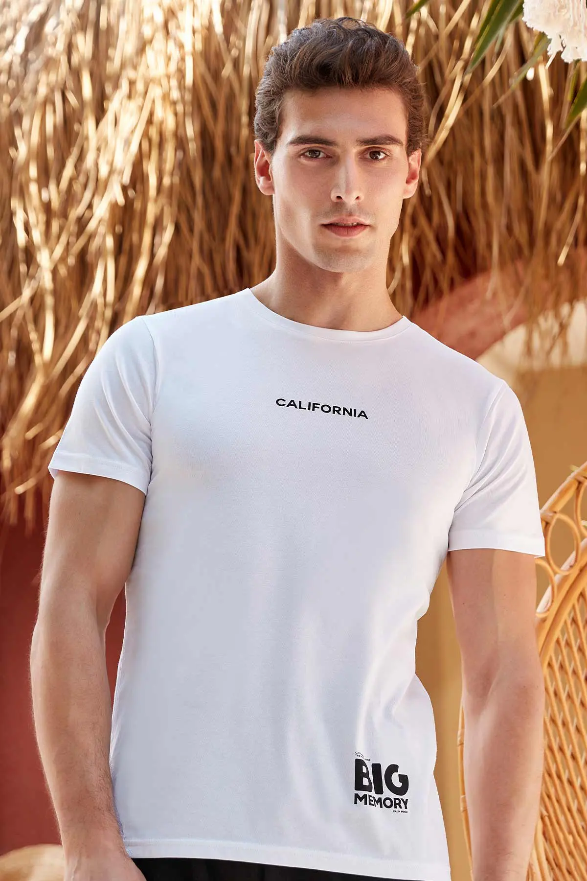 Berrak Berrak 4102 Erkek T-Shirt — Beyaz