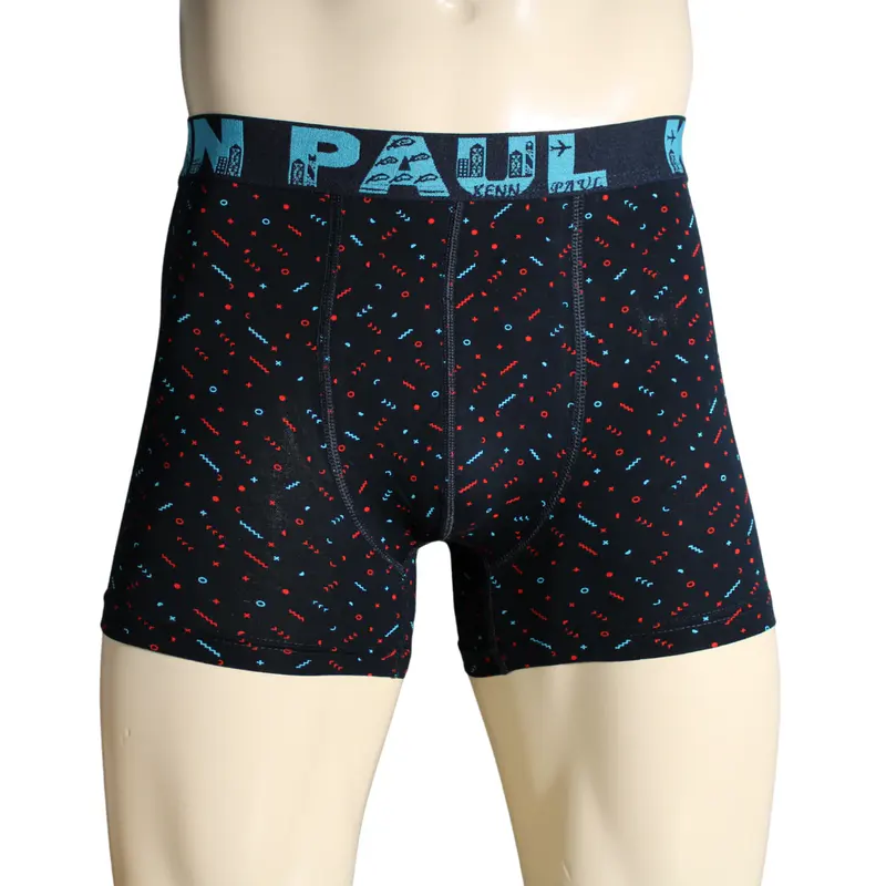 Kenn Paul Erkek Desenli Pamuklu Lüks Boxer | Konforlu Boxer | Yumuşak